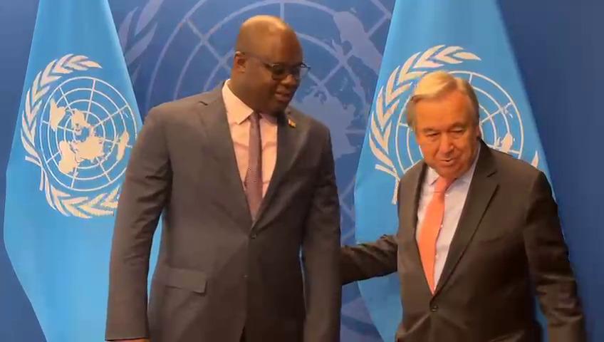 LE PREMIER MINISTRE RENCONTRE LE SECRÉTAIRE GÉNÉRAL DES NATIONS UNIES