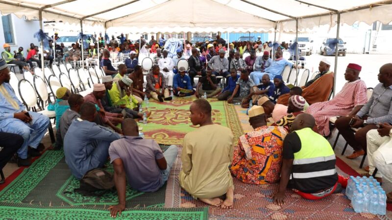 Tremblement de terre en Turquie: les travailleurs d’Alport-Conakry organisent une lecture de saint coran et de présentation des condoléances à la direction générale.