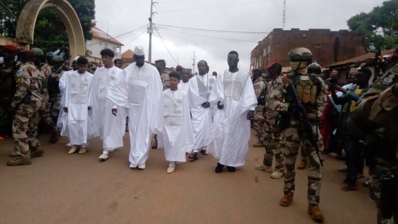 Fête de Tabaski 2023: colonel Mamadi Doumbouya a prié à Kankan