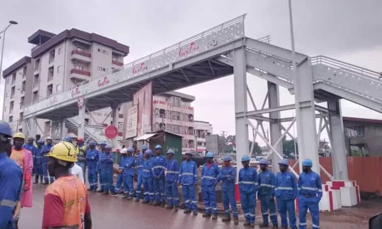 Infrastructures : la passerelle de Sangoyah inauguré par le Ministre des travaux publics Gando Barry