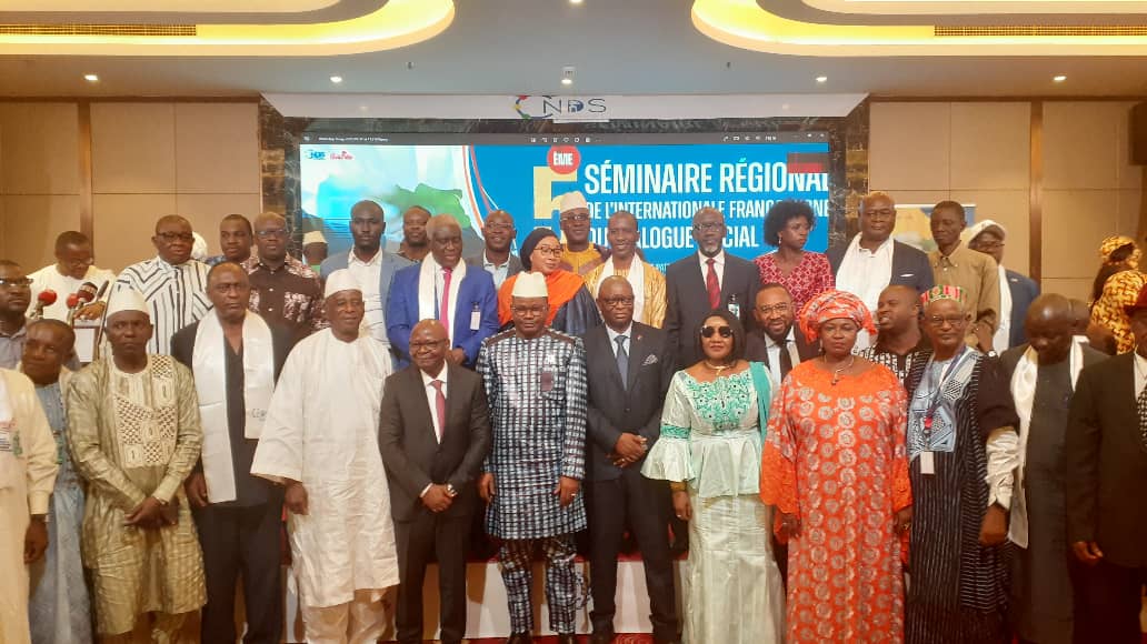 Guinée: Tenue à Conakry  du cinquième séminaire régional de l’Internationale francophone du dialogue social