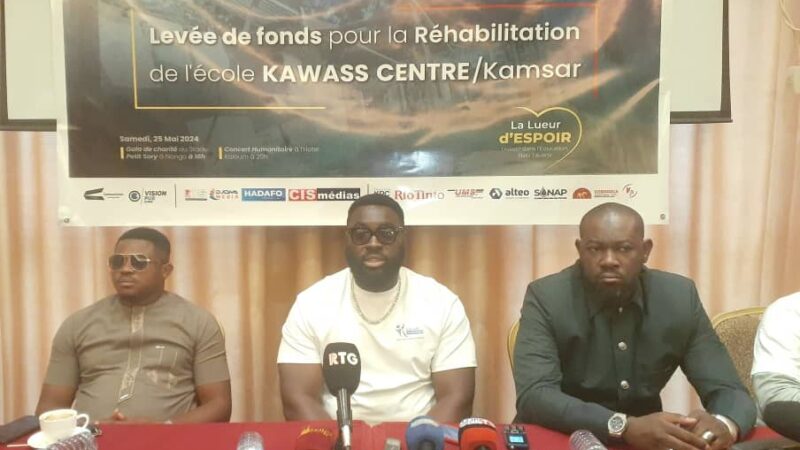 Humanitaire : Un concert  pour la levée de fonds pour la réhabilitation de l’école Kawass Centre à Kamsar.