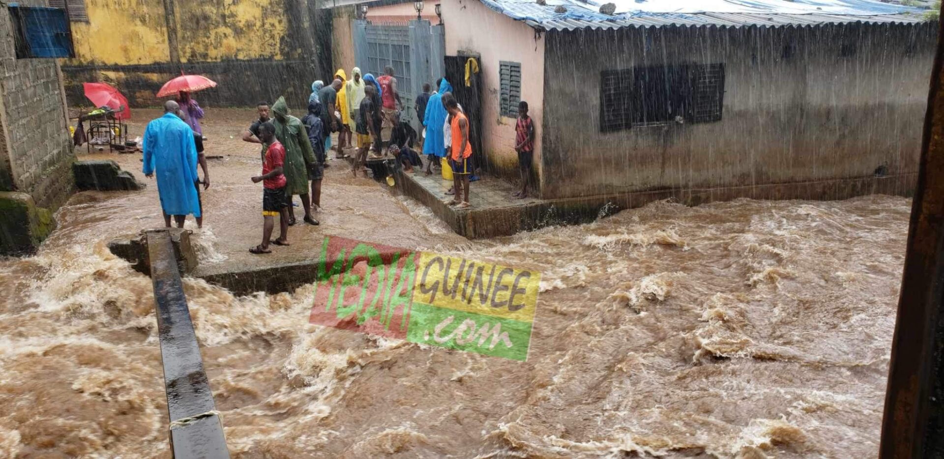 Fortes pluies sur Conakry: des zones de Matoto-bas-fond inondées