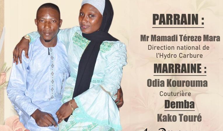 Carnet rose : Kalilou Diallo et Tiranké Camara se diront OUI les 20 et 21 Decembre à Conakry 