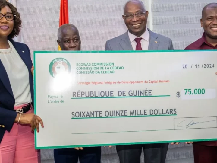 La CEDEAO octroie une subvention de 75 000 dollars américains à la Guinée