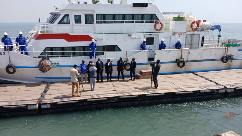 SNG: Lancement officiel de la nouvelle ligne maritime Conakry-Kamsar.