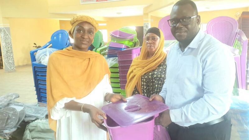 Matam : Hadja Djènè Condé vole au secours à 4 mosquées et un centre de santés en faveur du mois de la femme.   