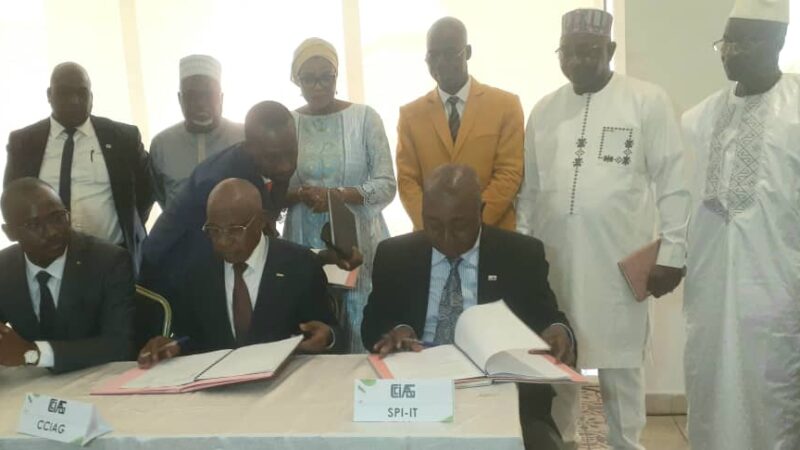 Conakry : signature de la convention tripartite de promotion de la propriété industrielle en faveur du secteur privé 
