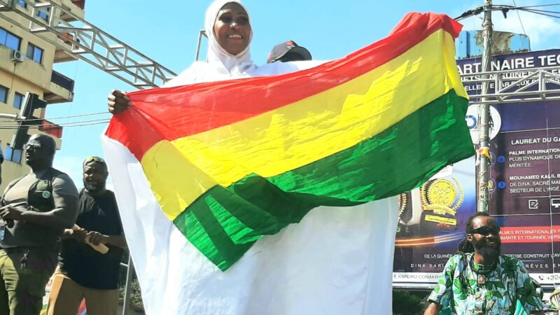 Kaloum: la coordinatrice du mouvement « Génération General Lansana Conté » boucle sa campagne de soutenir à la nouvelle Constitution