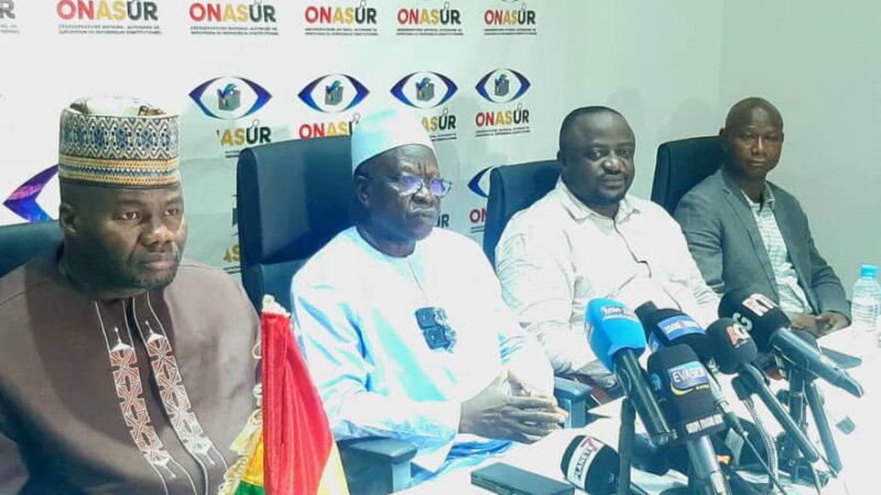 Observation du double scrutin du 31 mai : l’ONASUR appelle les candidats à la retenue pour un scrutin inclusif