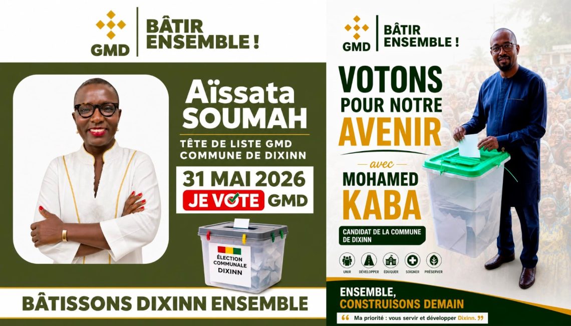 Élections législatives et communales : Aïssata Soumah et Mohamed Kaba portent les couleurs de la GMD à Dixinn